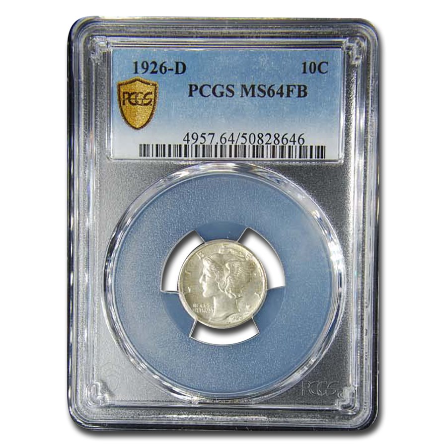 1926-D Mercury Dime MS-64 PCGS (FB)