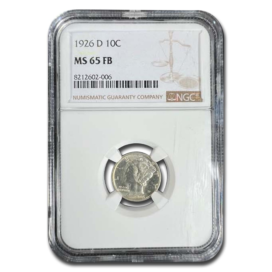 1926-D Mercury Dime MS-65 NGC (FB)
