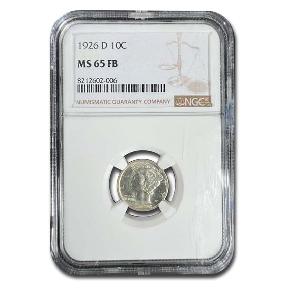 1926-D Mercury Dime MS-65 NGC (FB) 1926-D Mercury Dime MS-65 NGC (FB)
