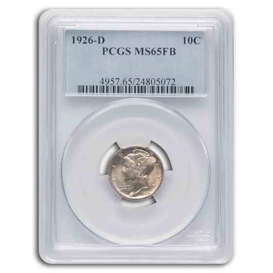 1926-D Mercury Dime MS-65 PCGS (FB) 1926-D Mercury Dime MS-65 PCGS (FB)