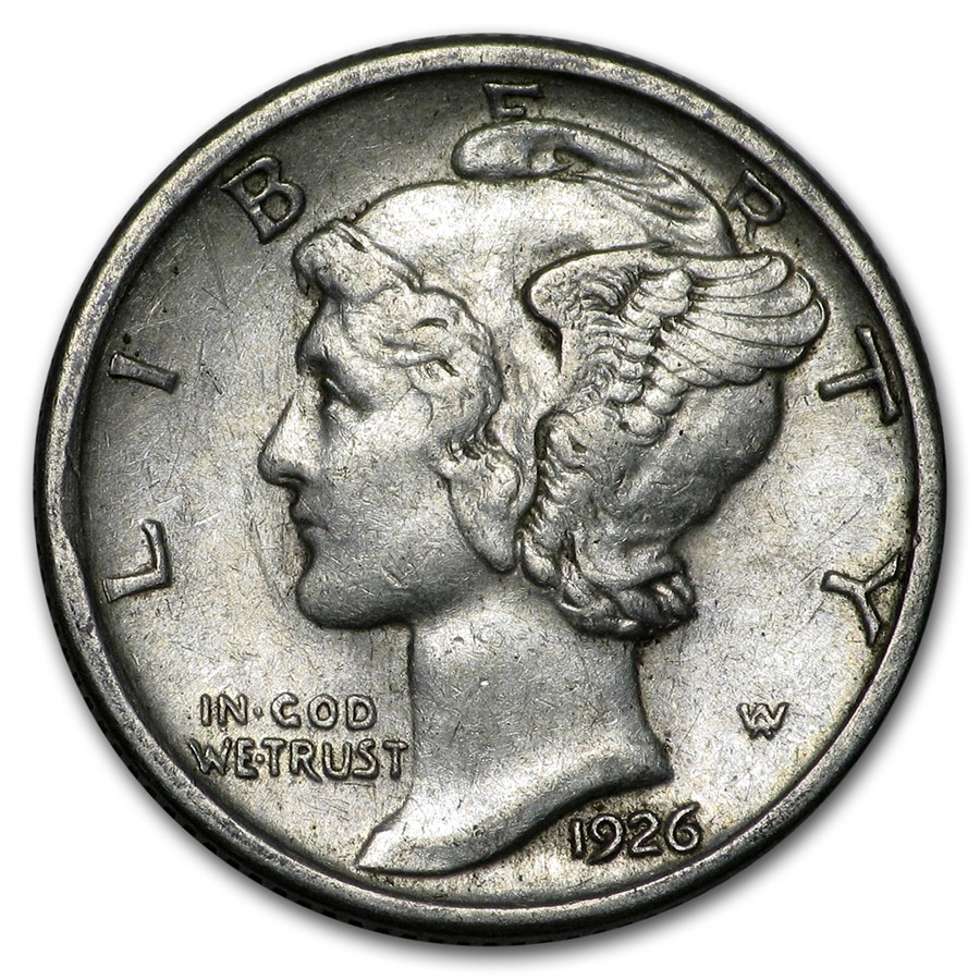 1926-D Mercury Dime XF