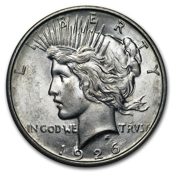 1926-D Peace Dollar AU-58 1926-D Peace Dollar AU-58