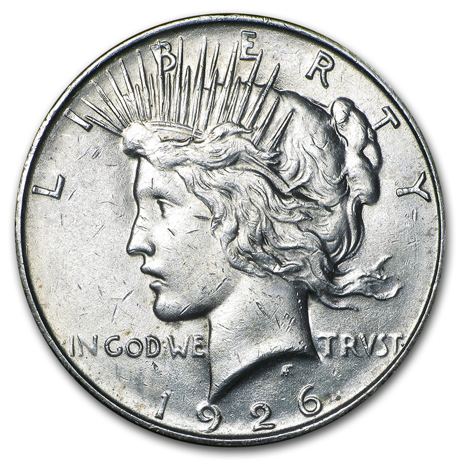 1926-D Peace Dollar AU