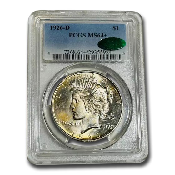 1926-D Peace Dollar MS-64+ PCGS CAC 1926-D Peace Dollar MS-64+ PCGS CAC