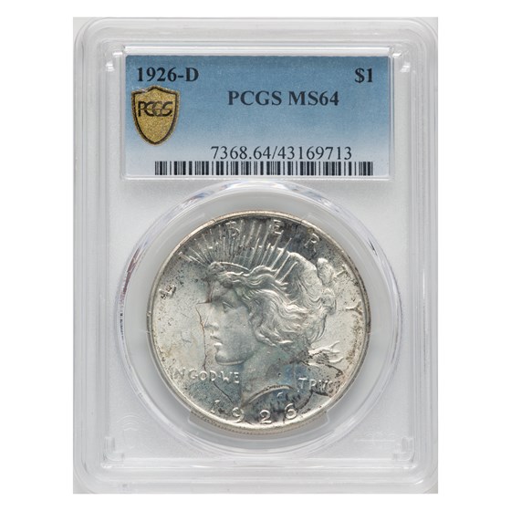 1926-D Peace Dollar MS-64 PCGS (Toned) 1926-D Peace Dollar MS-64 PCGS (Toned)
