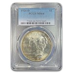1926-D Peace Dollar MS-64 PCGS (Toned)