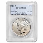 1926-D Peace Dollar MS-64 PCGS