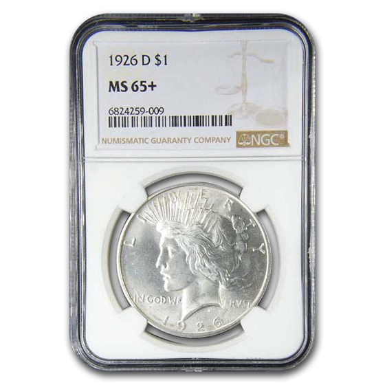1926-D Peace Dollar MS-65+ NGC 1926-D Peace Dollar MS-65+ NGC