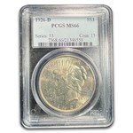 1926-D Peace Dollar MS-66 PCGS