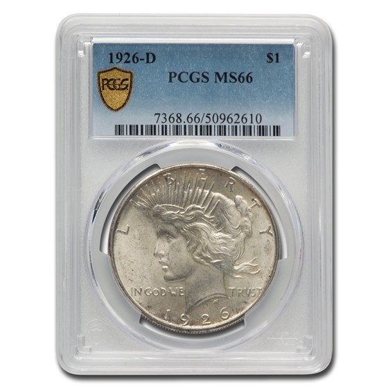 1926-D Peace Dollar MS-66 PCGS 1926-D Peace Dollar MS-66 PCGS