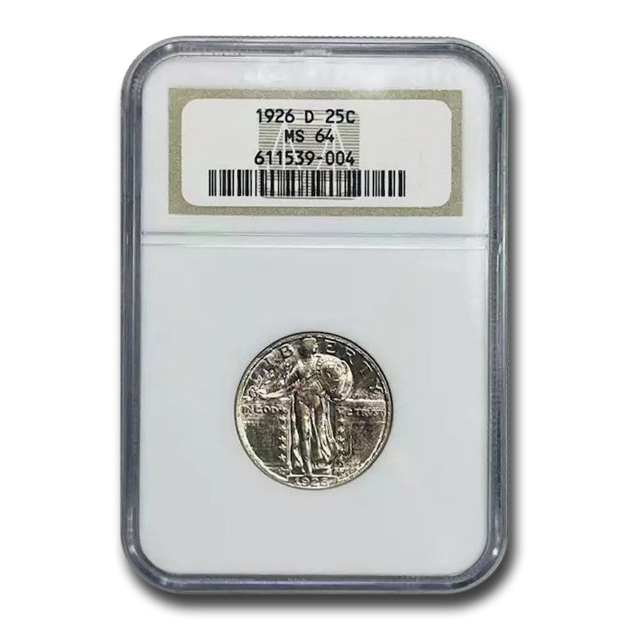 1926-D Standing Liberty Quarter MS-64 NGC