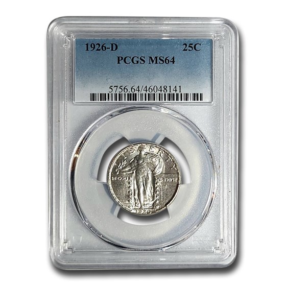 1926-D Standing Liberty Quarter MS-64 PCGS (OGH) 1926-D Standing Liberty Quarter MS-64 PCGS (OGH)