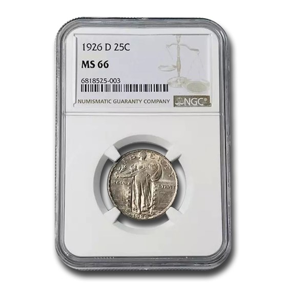 1926-D Standing Liberty Quarter MS-66 NGC 1926-D Standing Liberty Quarter MS-66 NGC