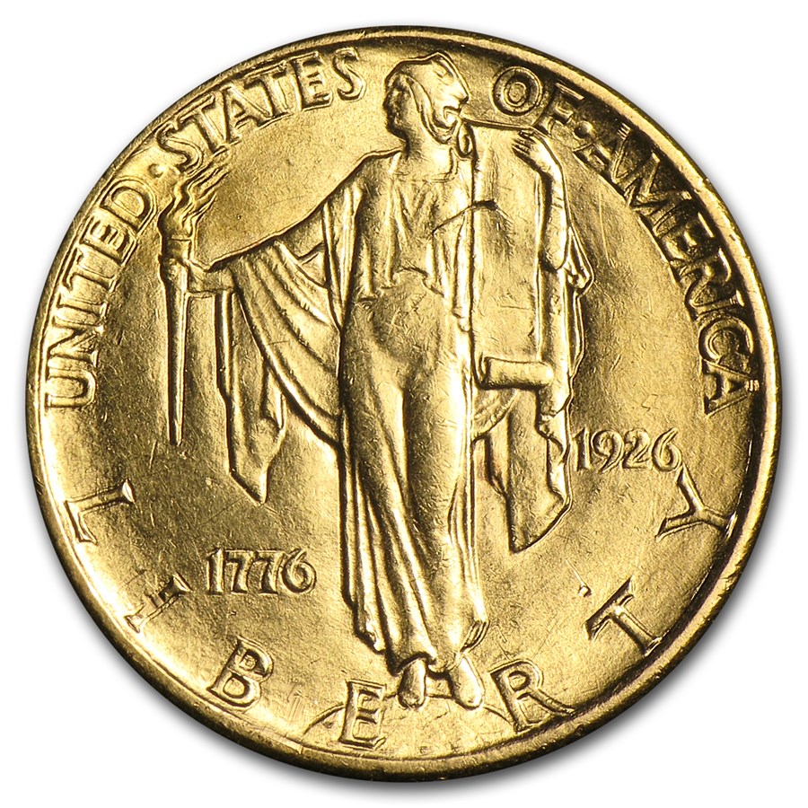 1926 Gold $2.50 America Sesquicentennial AU