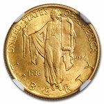 1926 Gold $2.50 America Sesquicentennial MS-64 NGC