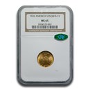 1926 Gold $2.50 America Sesquicentennial MS-65 NGC CAC
