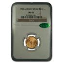 1926 Gold $2.50 America Sesquicentennial MS-65 NGC CAC 1926 Gold $2.50 America Sesquicentennial MS-65 NGC CAC