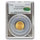 1926 Gold $2.50 America Sesquicentennial MS-65 PCGS CAC