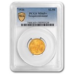 1926 Gold $2.50 America Sesquicentennial MS-65+ PCGS