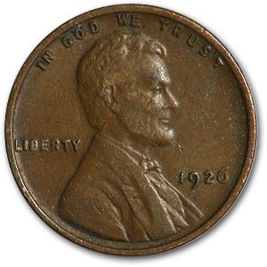 1926 Lincoln Cent VF 1926 Lincoln Cent VF