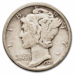1926 Mercury Dime 50-Coin Roll Avg Circ