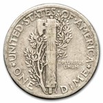 1926 Mercury Dime 50-Coin Roll Avg Circ