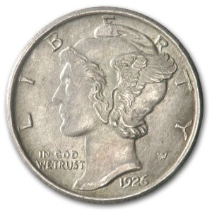 1926 Mercury Dime AU 1926 Mercury Dime AU