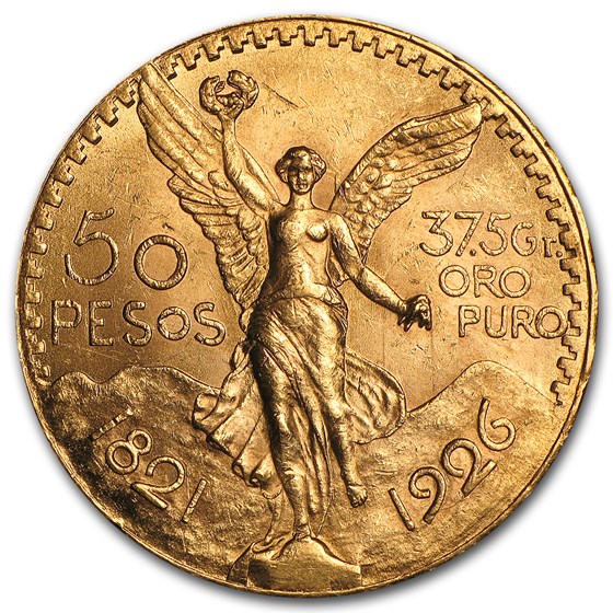 1926 Mexico Gold 50 Pesos AU 1926 Mexico Gold 50 Pesos AU