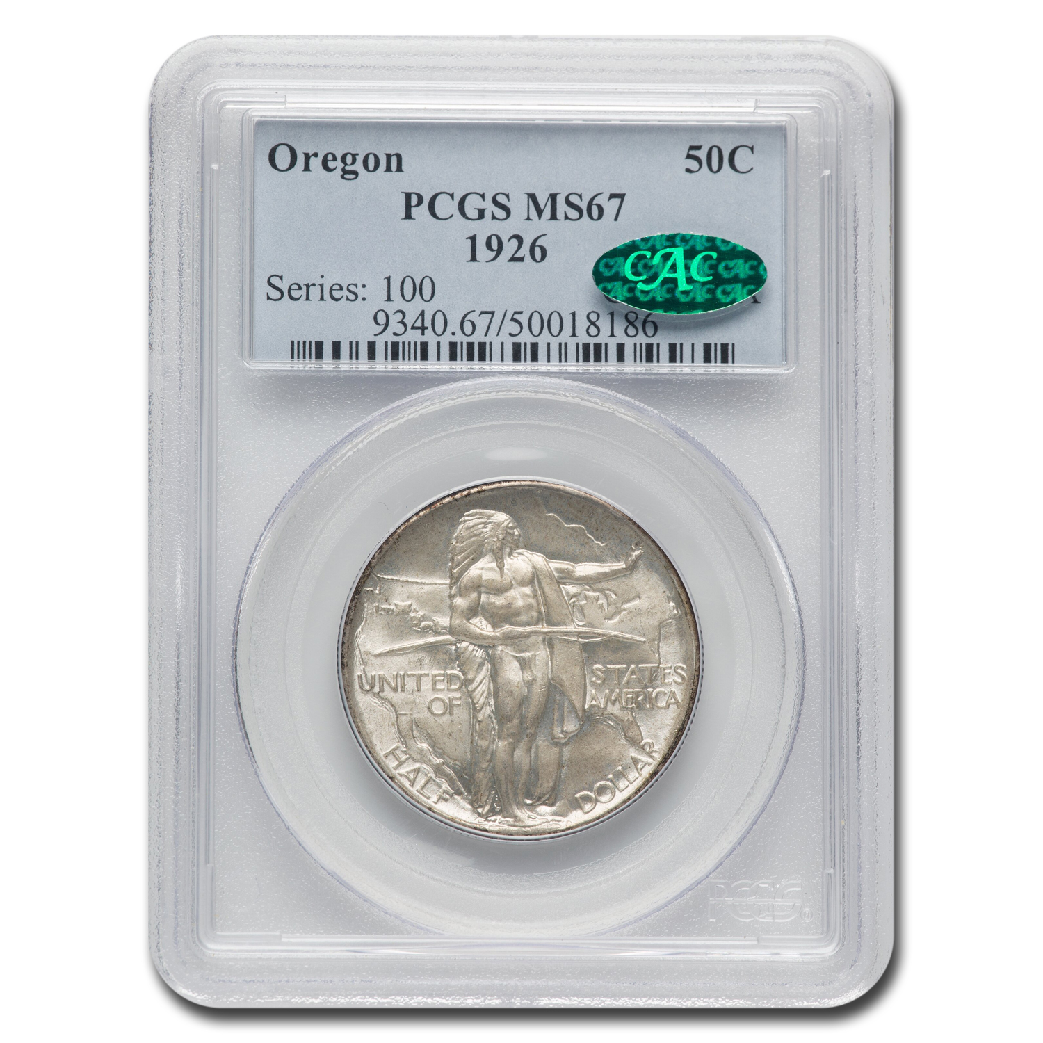 Buy 1926 Oregon Trail Half Dollar Commem MS-67 PCGS CAC | APMEX