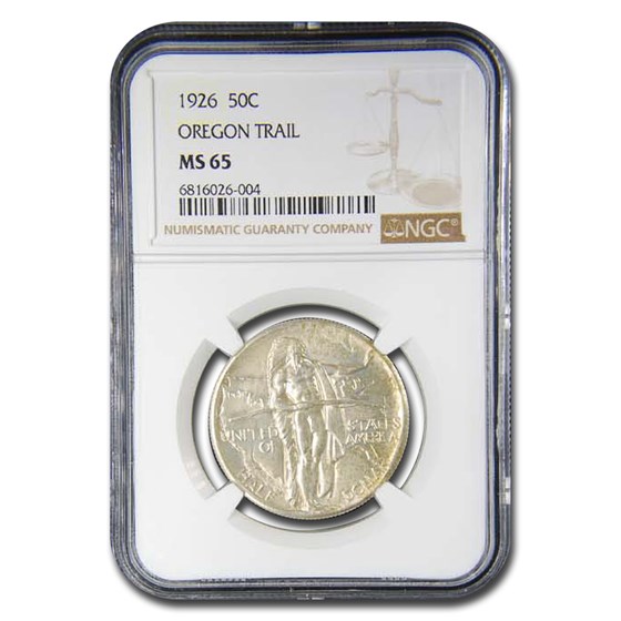 1926 Oregon Trail Memorial Half Dollar MS-65 NGC