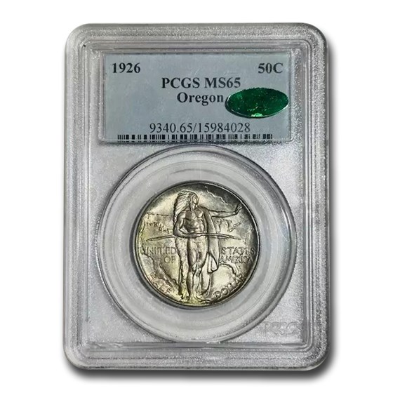 1926 Oregon Trail Memorial Half Dollar MS-65 PCGS CAC 1926 Oregon Trail Memorial Half Dollar MS-65 PCGS CAC