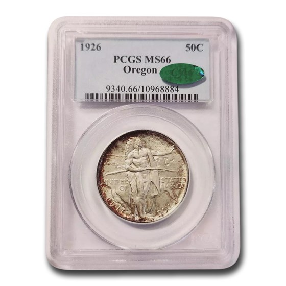 1926 Oregon Trail Memorial Half Dollar MS-66 PCGS CAC 1926 Oregon Trail Memorial Half Dollar MS-66 PCGS CAC