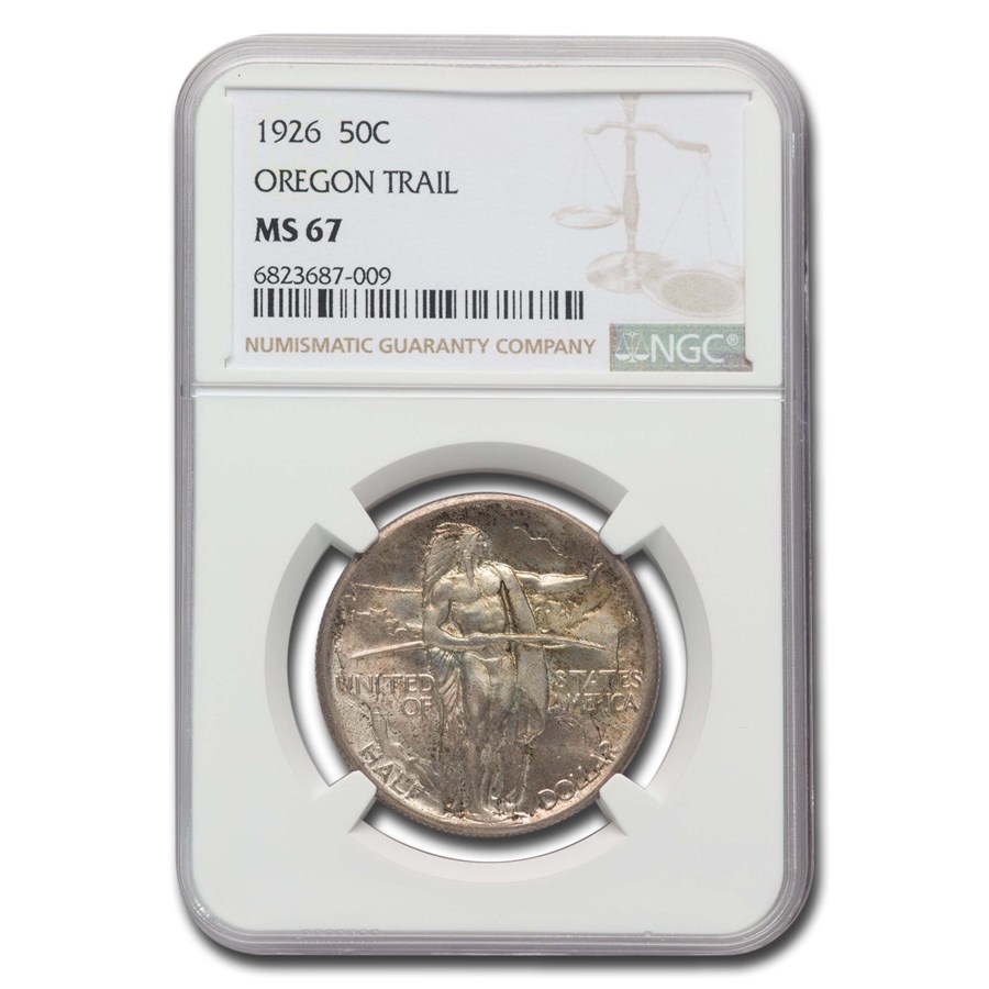 1926 Oregon Trail Memorial Half Dollar MS-67 NGC