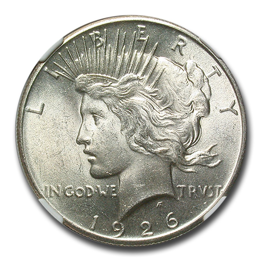 1926 Peace Dollar MS-62 NGC