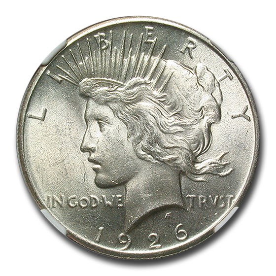 1926 Peace Dollar MS-62 NGC 1926 Peace Dollar MS-62 NGC