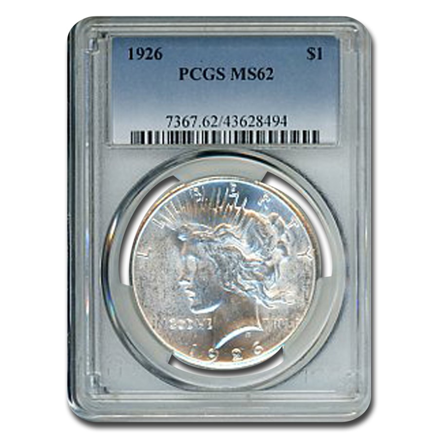 1926 Peace Dollar MS-62 PCGS