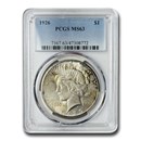 1926 Peace Dollar MS-63 PCGS (Toned)