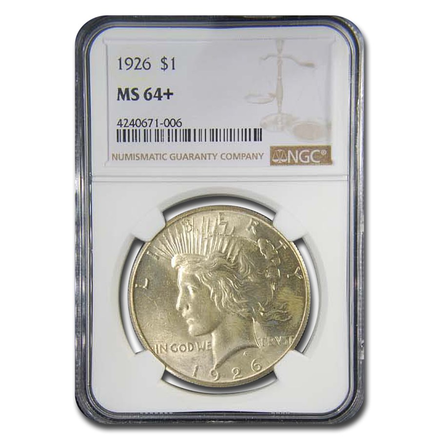 1926 Peace Dollar MS-64+ NGC