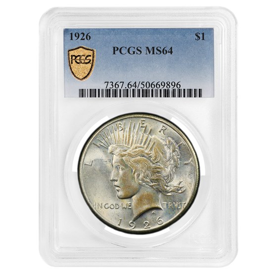 1926 Peace Dollar MS-64 PCGS (Toned) 1926 Peace Dollar MS-64 PCGS (Toned)