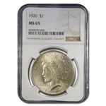 1926 Peace Dollar MS-65 NGC