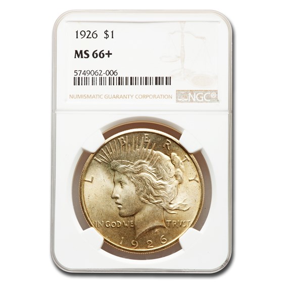 1926 Peace Dollar MS-66+ NGC 1926 Peace Dollar MS-66+ NGC