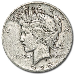 1926 Peace Dollar VG/VF 1926 Peace Dollar VG/VF