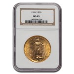 1926-S $20 St Gaudens Gold Double Eagle MS-63 NGC