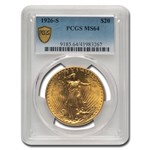 1926-S $20 St Gaudens Gold Double Eagle MS-64 PCGS