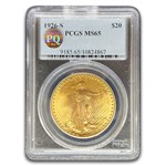 1926-S $20 St Gaudens Gold Double Eagle MS-65 PCGS