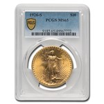 1926-S $20 St Gaudens Gold Double Eagle MS-65 PCGS