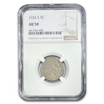 1926-S Buffalo Nickel AU-50 NGC