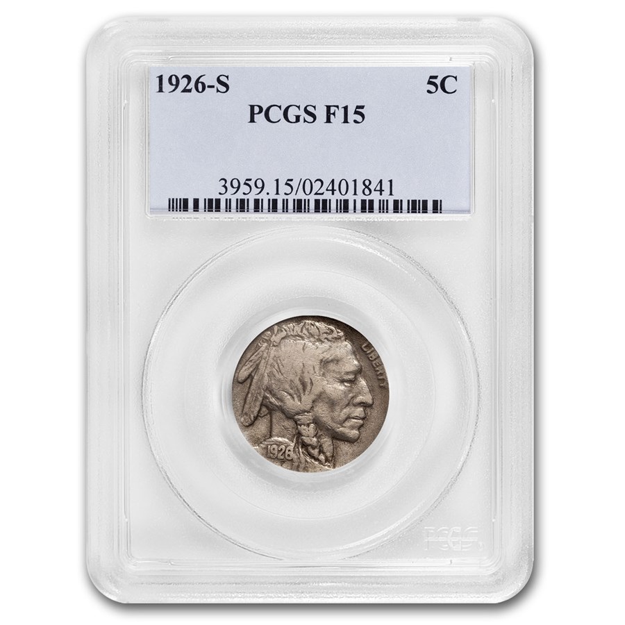 1926-S Buffalo Nickel Fine-15 PCGS