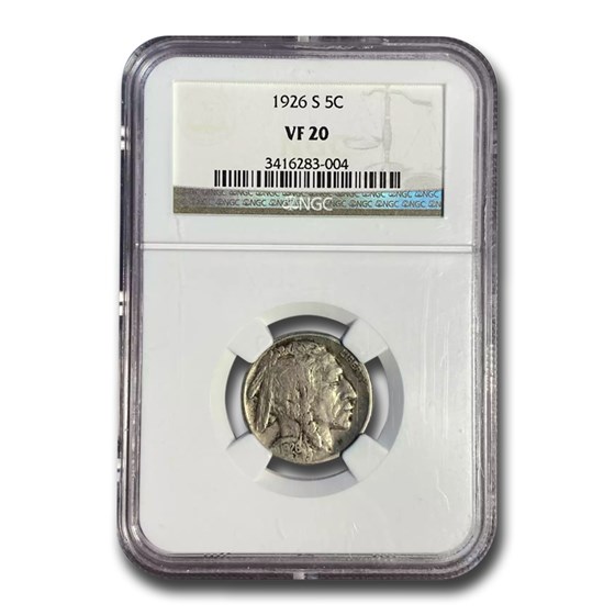 1926-S Buffalo Nickel VF-20 NGC