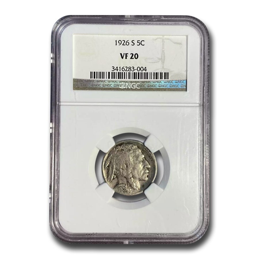 1926-S Buffalo Nickel VF-20 NGC